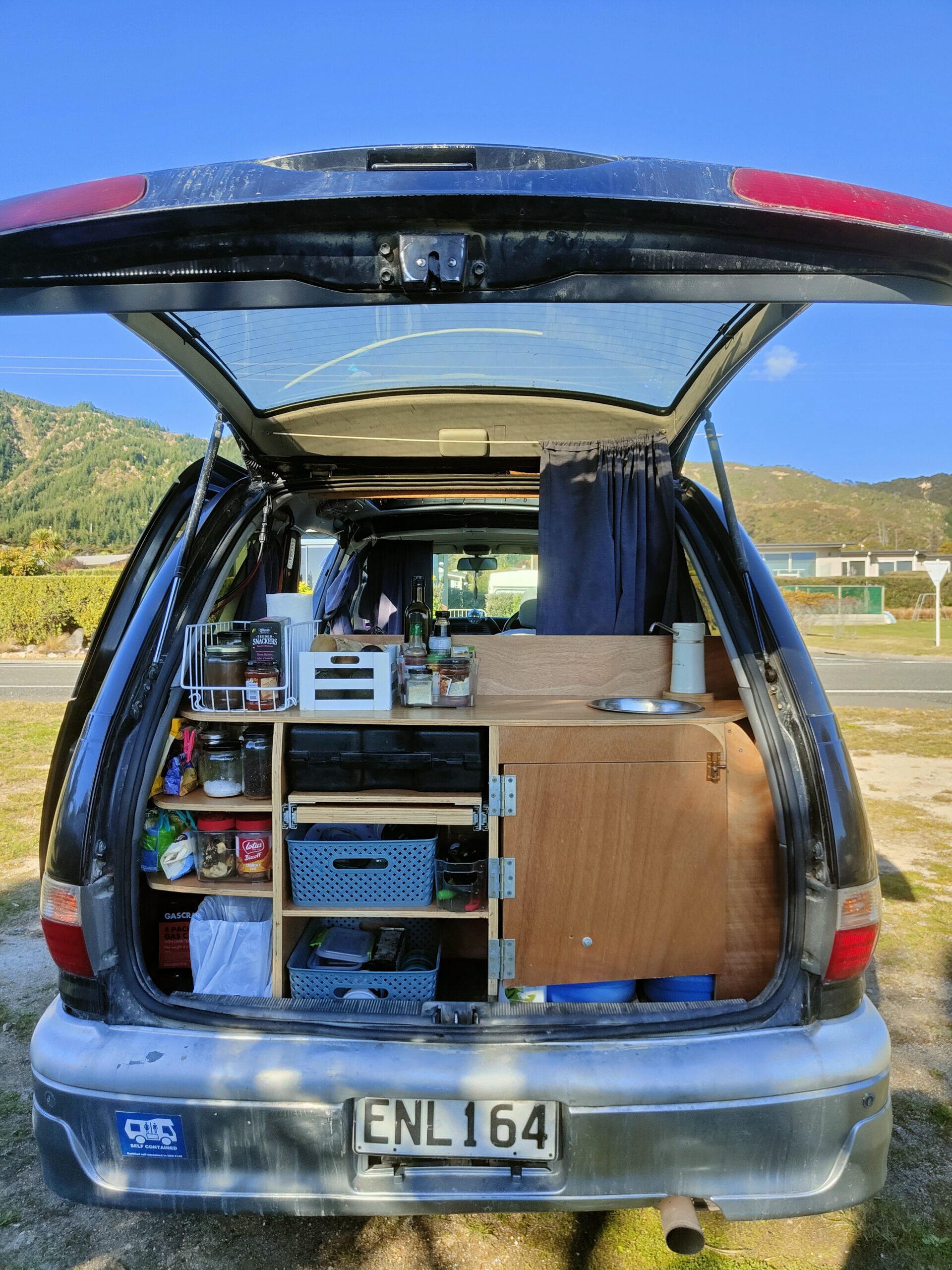 Toyota Estima with solar panel