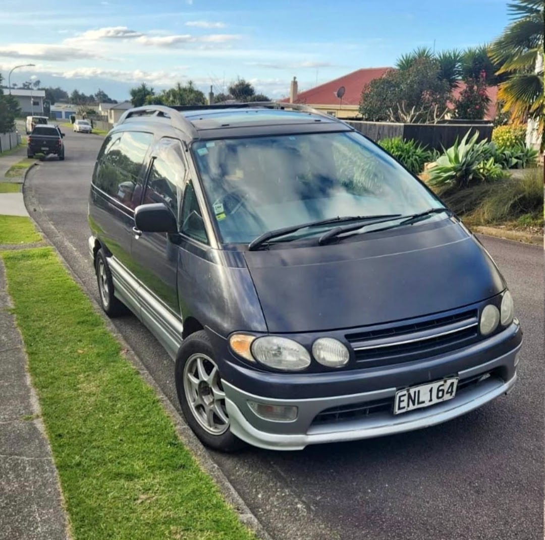Toyota Estima with solar panel