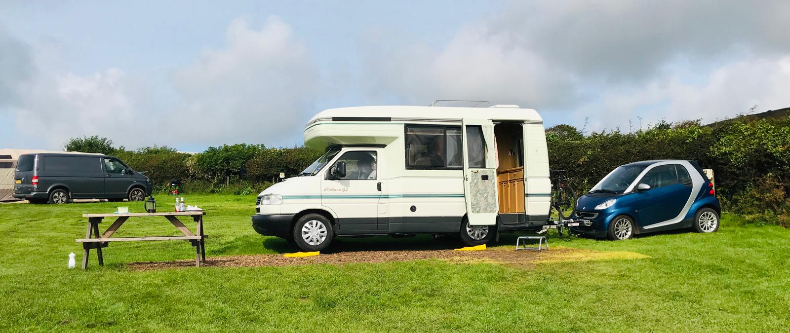 VW Autosleeper Clubman GL including tow car