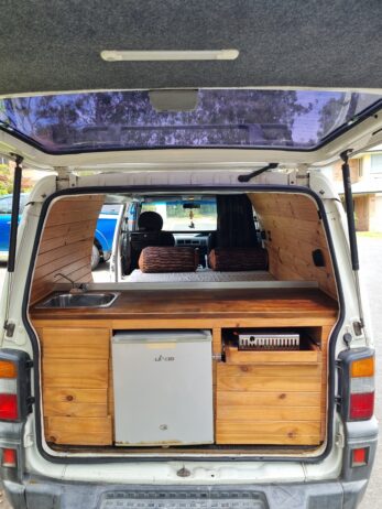 Mitsubishi express camper runs on petrol & LPG
